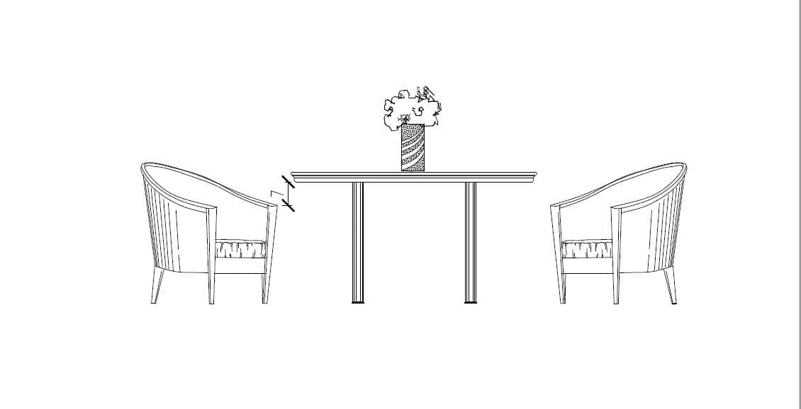 7 is the magic number if you are using chairs with arm rests. Make sure there are at least 7 inches from the underside of the table top to the top of the arm rest. 7 is the magic number if you are using chairs with arm rests. Make sure there are at least 7 inches from the underside of the table top to the top of the arm rest.